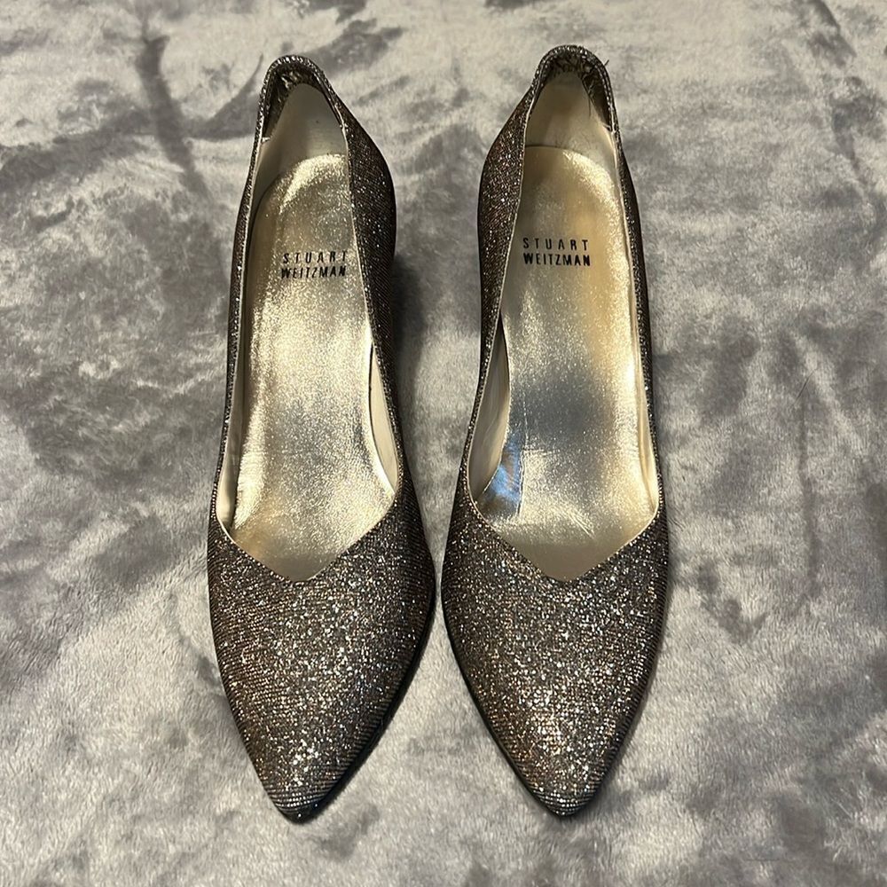 Stuart Weiztman Gold/Copper Heels